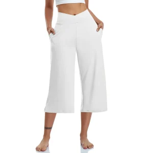 Pantalon Sarouel Vintage en Coton et Lin pour Femme, Jambes Larges, Couleur Unie, Fjk Décontracté, Poches Solides, Harajuku, Taille Haute, Baggy, Jogging