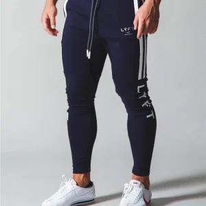 Rayure latérale JP & UK nouveau automne hommes gymnastique entraînement Jogging pantalon hommes Joggers coupe ajustée pantalons de survêtement coton course Sport pantalon