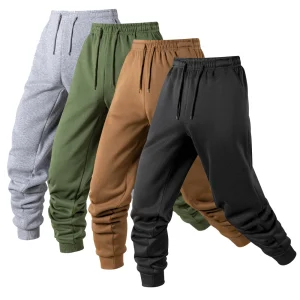 Viser de survêtement de sport décontractés pour hommes, pantalons de jogging de printemps et d'automne, vêtements de proximité pour hommes, wstring solide, document fj03